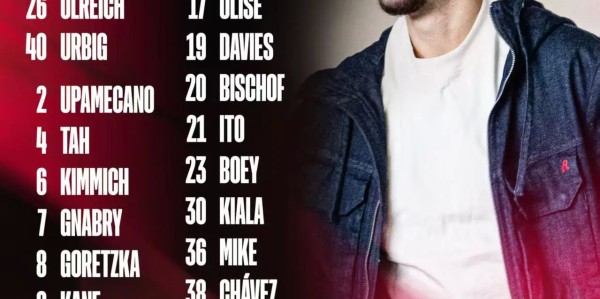 开云App-拜仁欧冠客战PSV大名单：凯恩领衔，奥利塞、迪亚斯在列